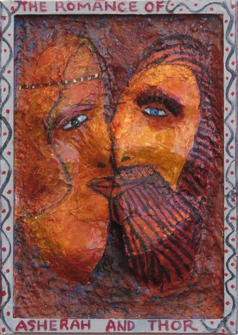 Asherah and Thor, painted by Henry Sultan. Click to enlarge.