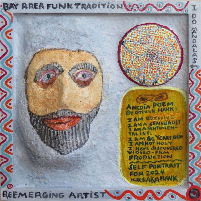 24.08.Self-Portrait At 86; painted by Henry Sultan, 2024. Click to enlarge.