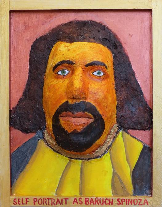 Self-Portrait as Baruch Spinoza; painted by Henry Sultan. Click to enlarge.
