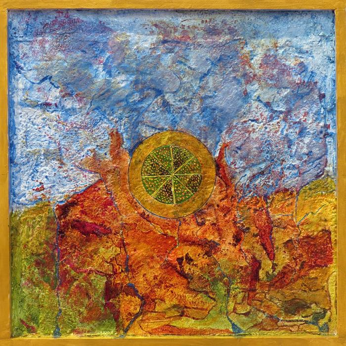 'Mandala Landscape #3', painted by Henry Sultan