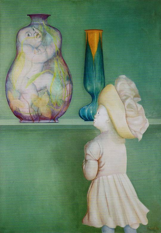 'Orphan of Velletri', painted 1974 by Leonor Fini. Click to enlarge.