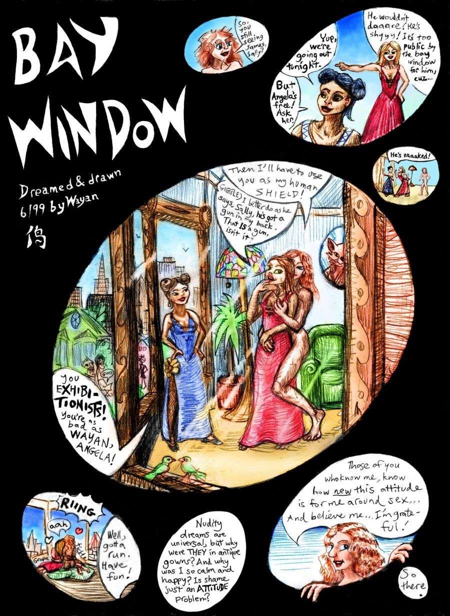 'Bay Window', a one-page dream-comic by Wayan.