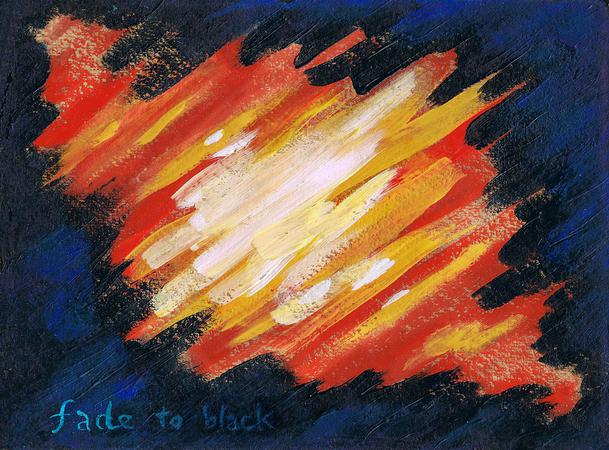 P.19 of 'Blackground', a book of improv paintings by Wayan; click to enlarge