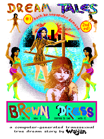 Brown Dress dream: cover of comic.