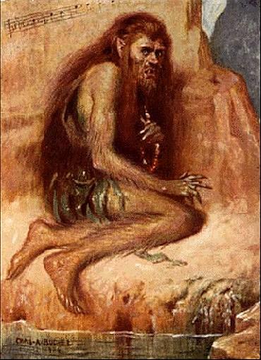 Caliban as painted by Charles Bucher.
