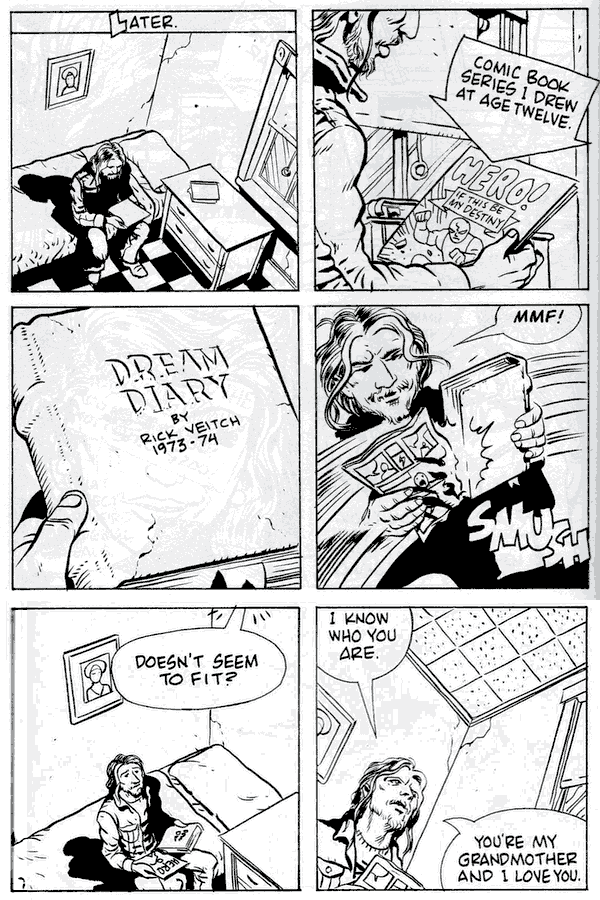 Try to combine comics & dreamjournal; dream comic by Rick Veitch.