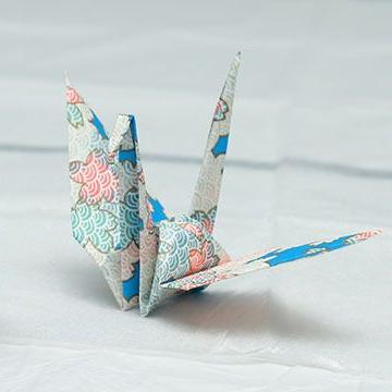 Paper crane.