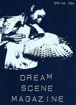 man dances with hawk; Dream Scene Magazine cover, spring 1994.