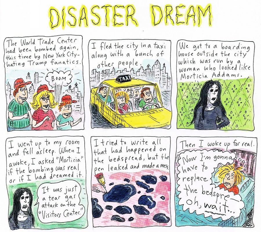 'Disaster Dream', a cartoon by Roz Chast.