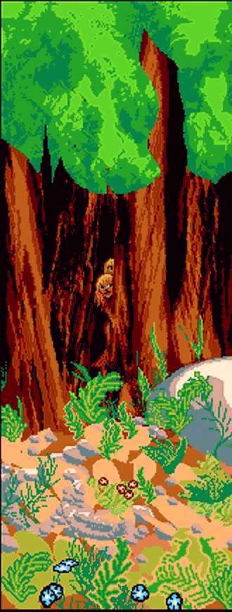 Shy blonde creatures hide in the redwoods after civilization collapses.