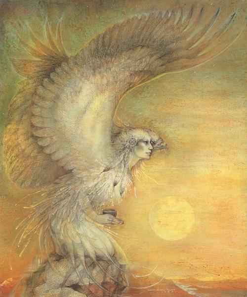 Eagle Woman, painting by Susan Seddon Boulet, 1988. Click to enlarge.