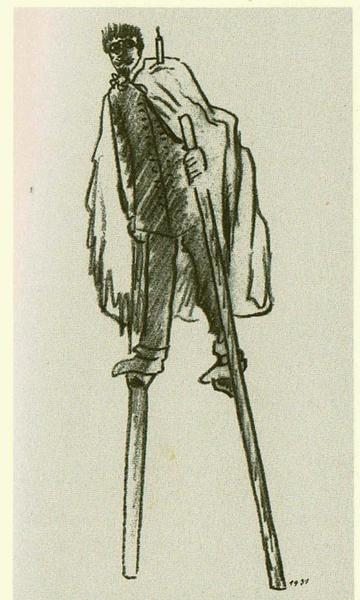  , sketch of a dream by Jindrich Styrsky. Click to enlarge.