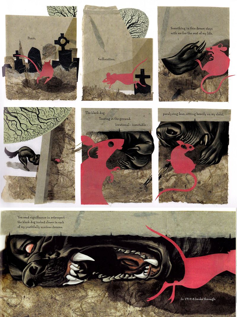 Excerpt from 'Black Dog: The Dreams of Paul Nash' by Dave McKean.