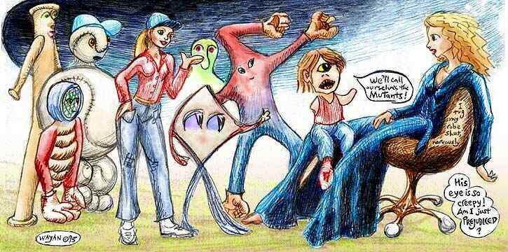 A team of mutants demand a baseball franchise. Dream sketch by Wayan.