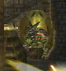 A mini-Skedar, an attacker in the Nintendo game 'Perfect Dark'.