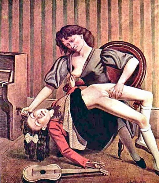 'Guitar Lesson', painted 1934 by Balthus.