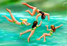 Dream: Levitating surfer girls off the California coast aren't the innocents they seem! They're Navy agents, stalking Greenpeace submarines.