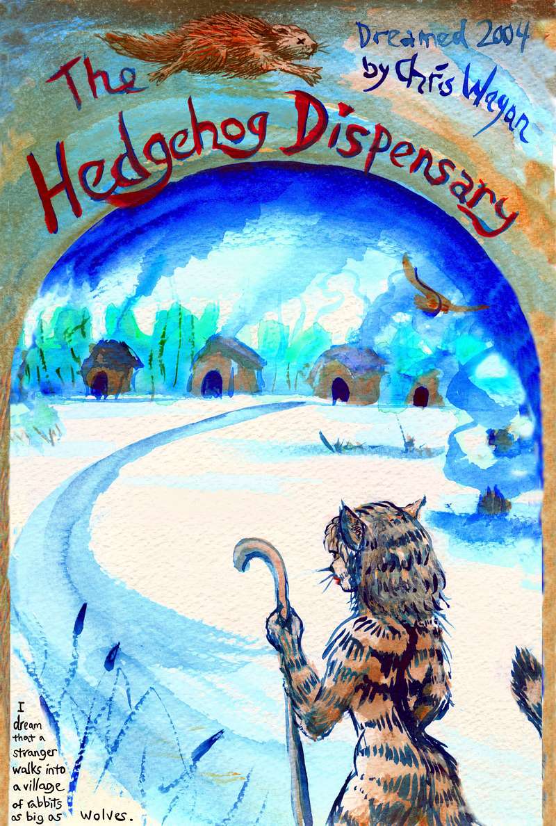 P.1 of 'Hedgehog Dispensary', a dream-comic painted by Wayan