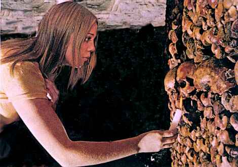 Dream: I'm a girl exploring our family's treasure-vault. Find a room full of bones of unsuccessful burglars. Illustration based on a very old photo clipping--I'm unsure where it's from. National Geographic?