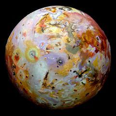 Jupiter's moon Io as sculpted by Wayan. Click to tour.