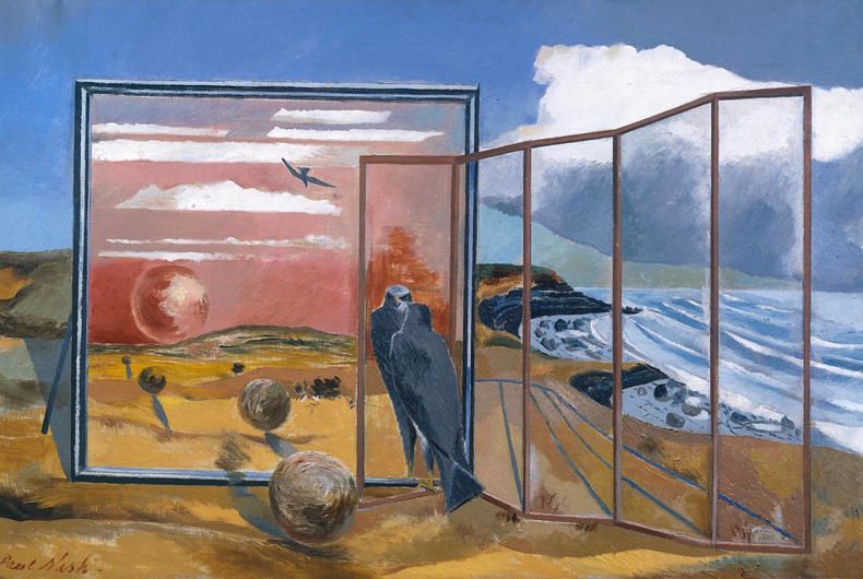 Landscape from a Dream, Paul Nash, 1937. Click to enlarge.