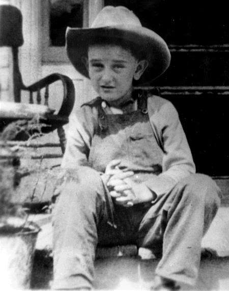 Lyndon Baines Johnson as a child.