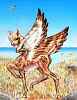 An antel, resembling a winged deer; an intelligent species native to Lyr, a model of a huge, wet biosphere.