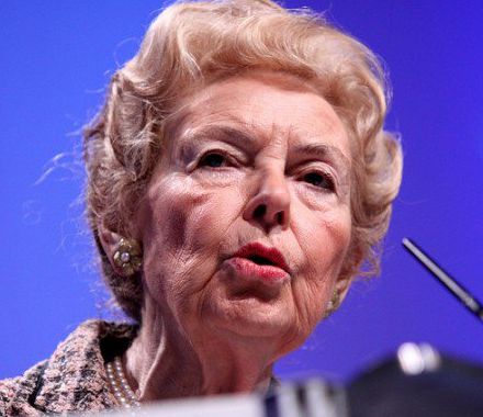 Phyllis Schlafly, killer of the Equal Rights Amendment.