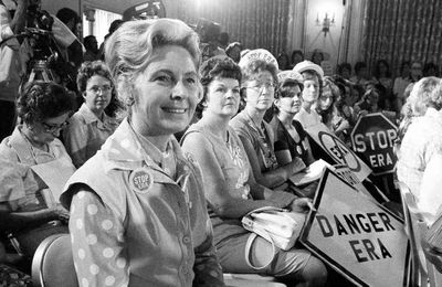 Phyllis Schlafly, killer of the Equal Rights Amendment.
