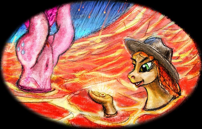 Pinkie Pie and Applejack, from 'My Little Pony', killed by the Chicxulub impact. Dream sketch by Wayan. Click to enlarge.