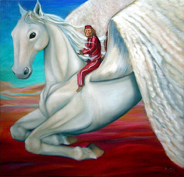 My Pegasus, dream painting by Regina van der Poel.