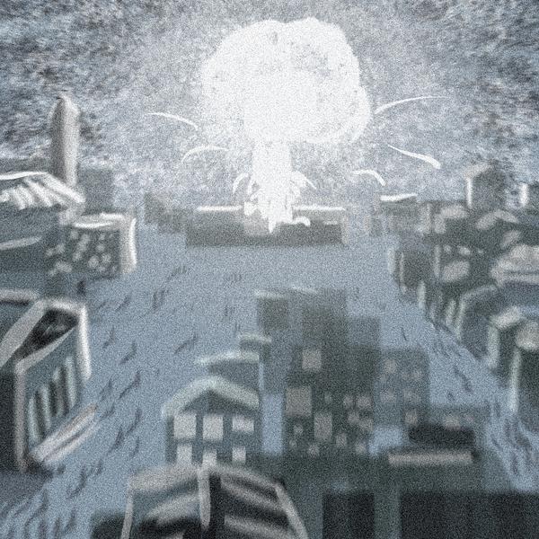 tactical nuke hits FBI building in Wash. DC; dream sketch by Wayan.
