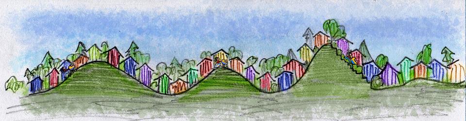 The hills of the near future. Dream sketch by Wayan. Click to enlarge.