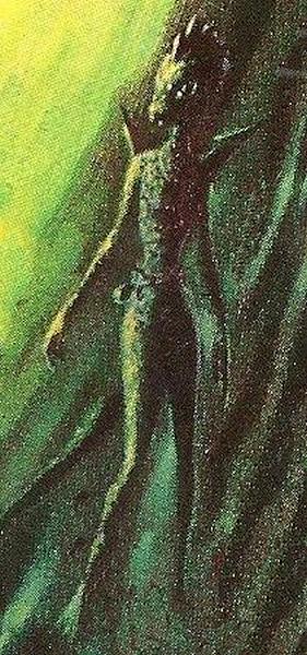 Storm on Warlock, by Andre Norton; detail. A Wyvern.