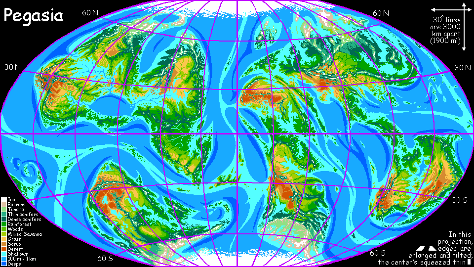 Map of Pegasia, a world-building experiment. Click a feature to go there.