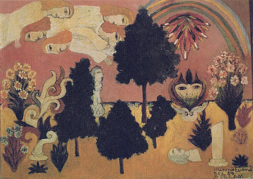 'Dream of Prophets in the Air', sketch by Minnie Evans.