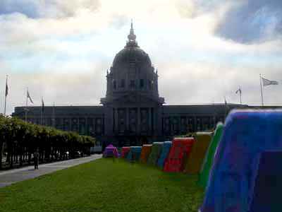 Mysterious tents in San Francisco's Civic Center