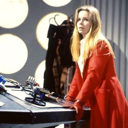 Romana (Lalla Ward) on Doctor Who (BBC, 1980s).