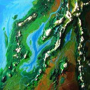 Orbital photo of the Tseu, a Caspian-like sea on Serrana. Click to enlarge.