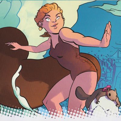 Marvel comics character Squirrel Girl as drawn by Erica Henderson.