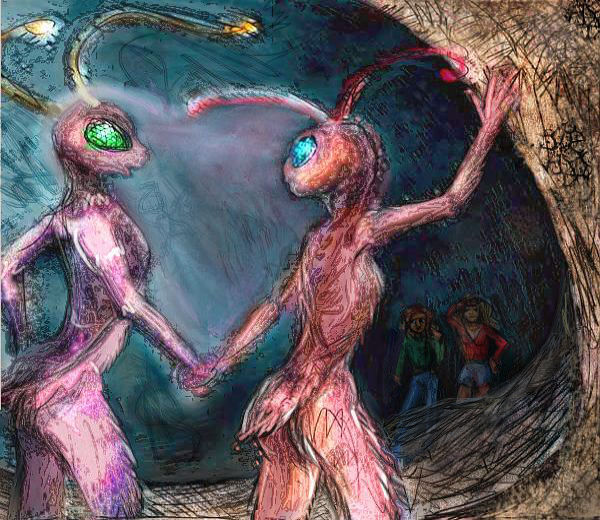 In the dream-caves, we meet two ant dancers, Cheimi and Rindei.